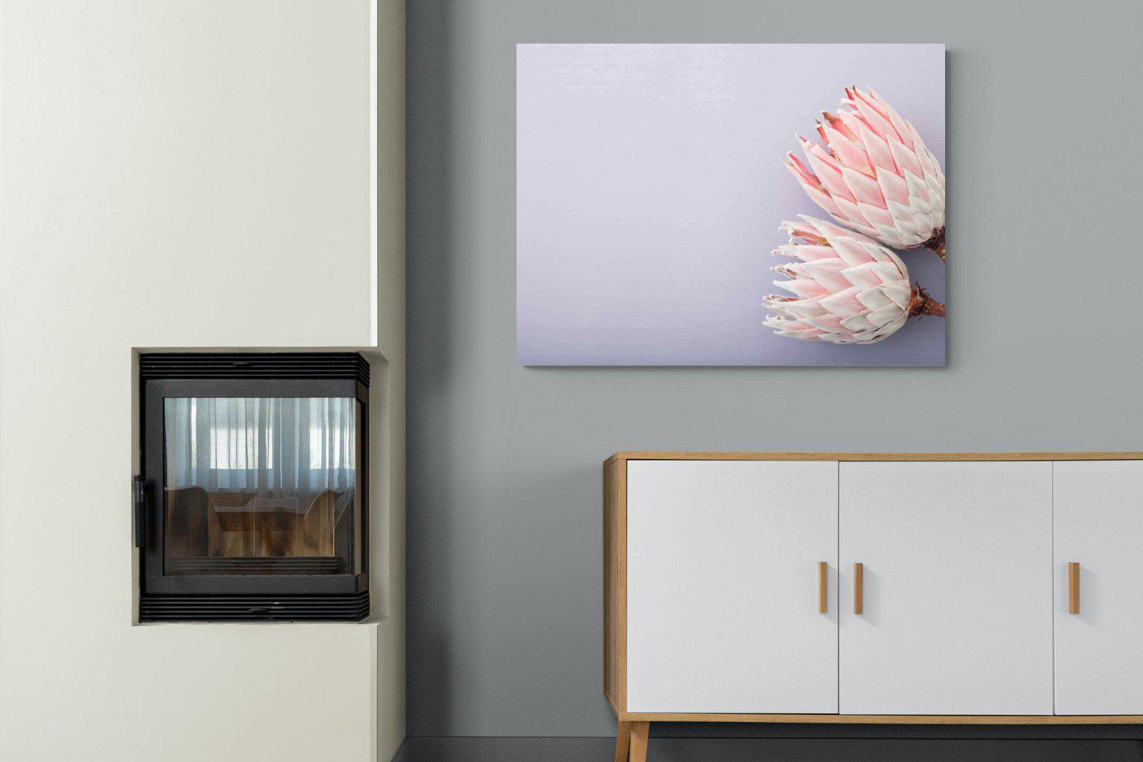 Pair of Proteas-Wall_Art-100 x 75cm-Mounted Canvas-No Frame-Pixalot