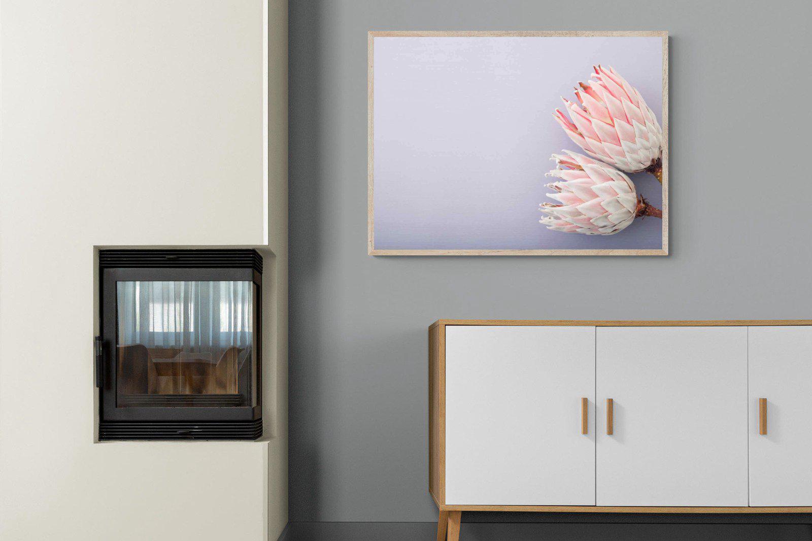 Pair of Proteas-Wall_Art-100 x 75cm-Mounted Canvas-Wood-Pixalot