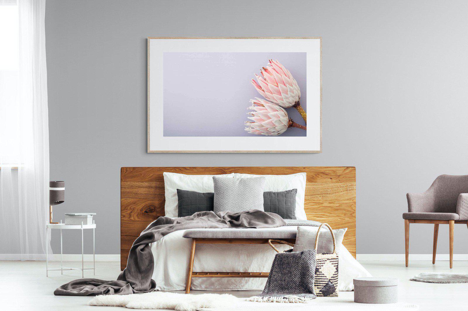 Pair of Proteas-Wall_Art-150 x 100cm-Framed Print-Wood-Pixalot