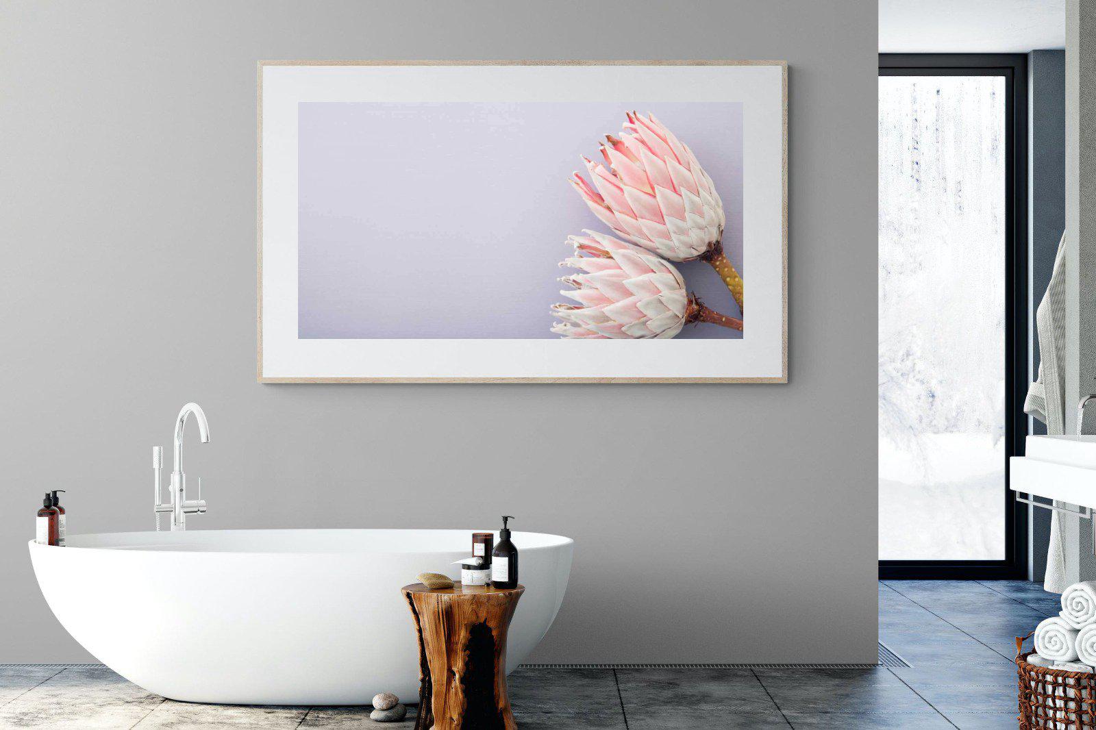 Pair of Proteas-Wall_Art-180 x 110cm-Framed Print-Wood-Pixalot