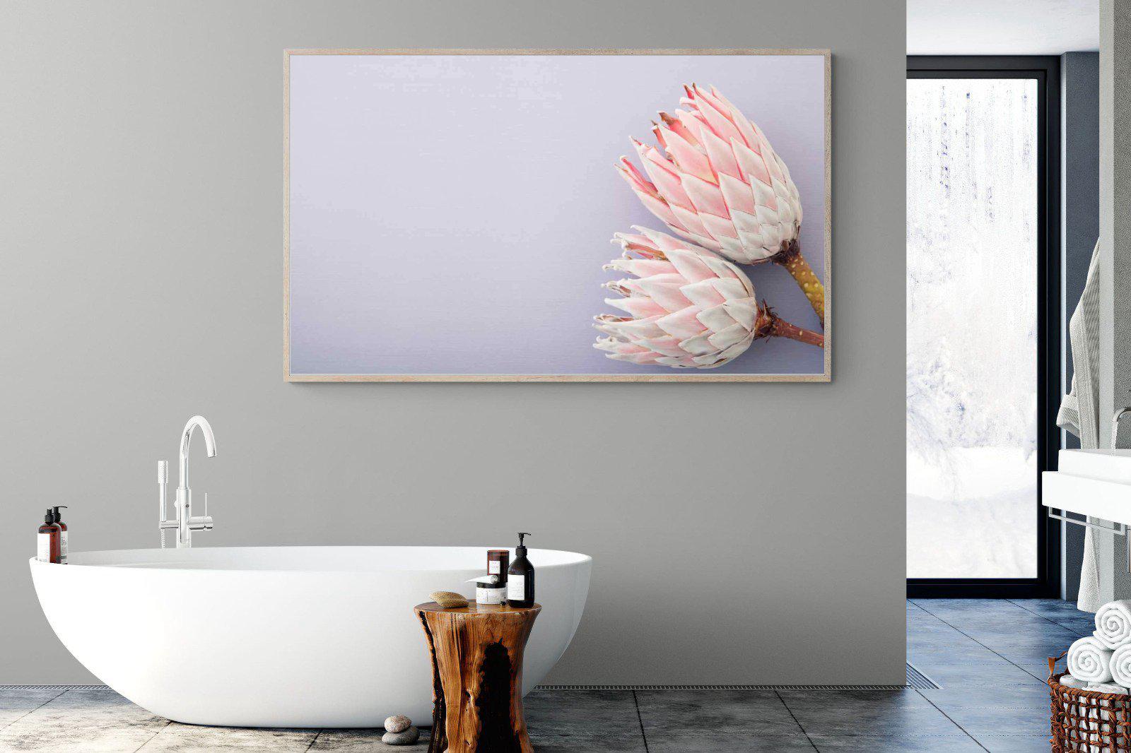 Pair of Proteas-Wall_Art-180 x 110cm-Mounted Canvas-Wood-Pixalot