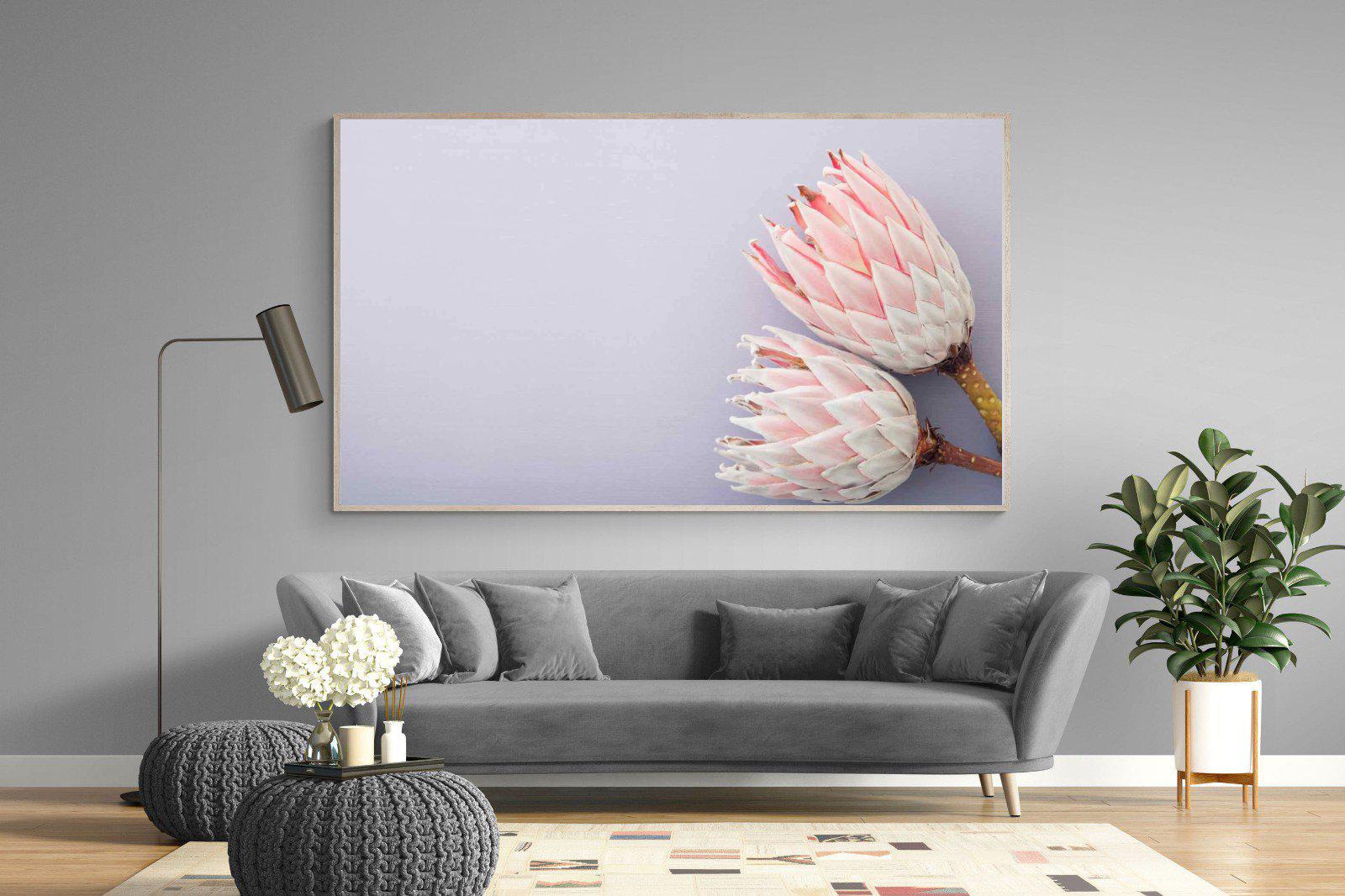 Pair of Proteas-Wall_Art-220 x 130cm-Mounted Canvas-Wood-Pixalot