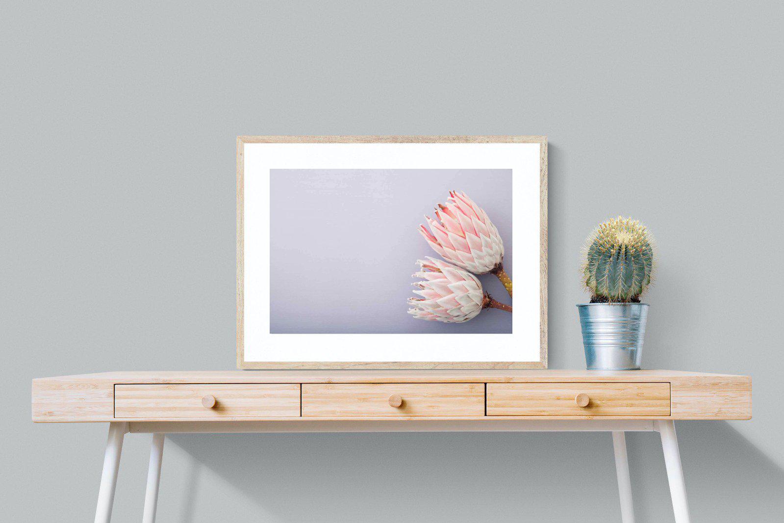 Pair of Proteas-Wall_Art-80 x 60cm-Framed Print-Wood-Pixalot