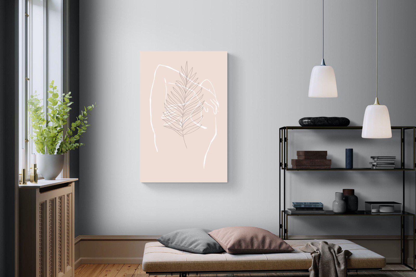 Palm Silhouette-Wall_Art-100 x 150cm-Mounted Canvas-No Frame-Pixalot