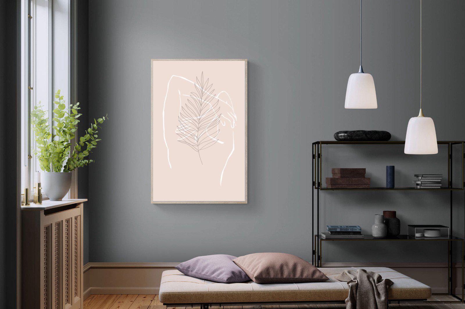 Palm Silhouette-Wall_Art-100 x 150cm-Mounted Canvas-Wood-Pixalot