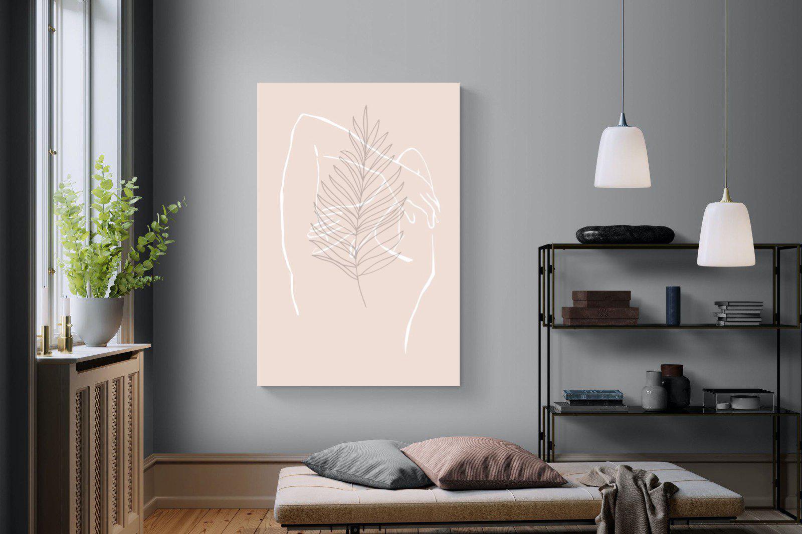 Palm Silhouette-Wall_Art-120 x 180cm-Mounted Canvas-No Frame-Pixalot