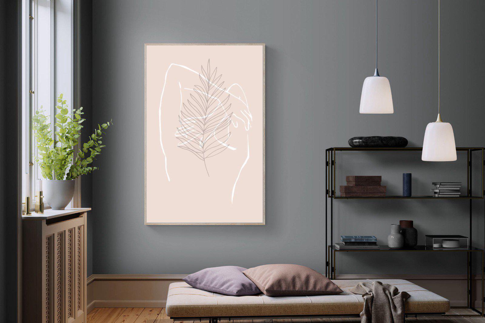 Palm Silhouette-Wall_Art-120 x 180cm-Mounted Canvas-Wood-Pixalot