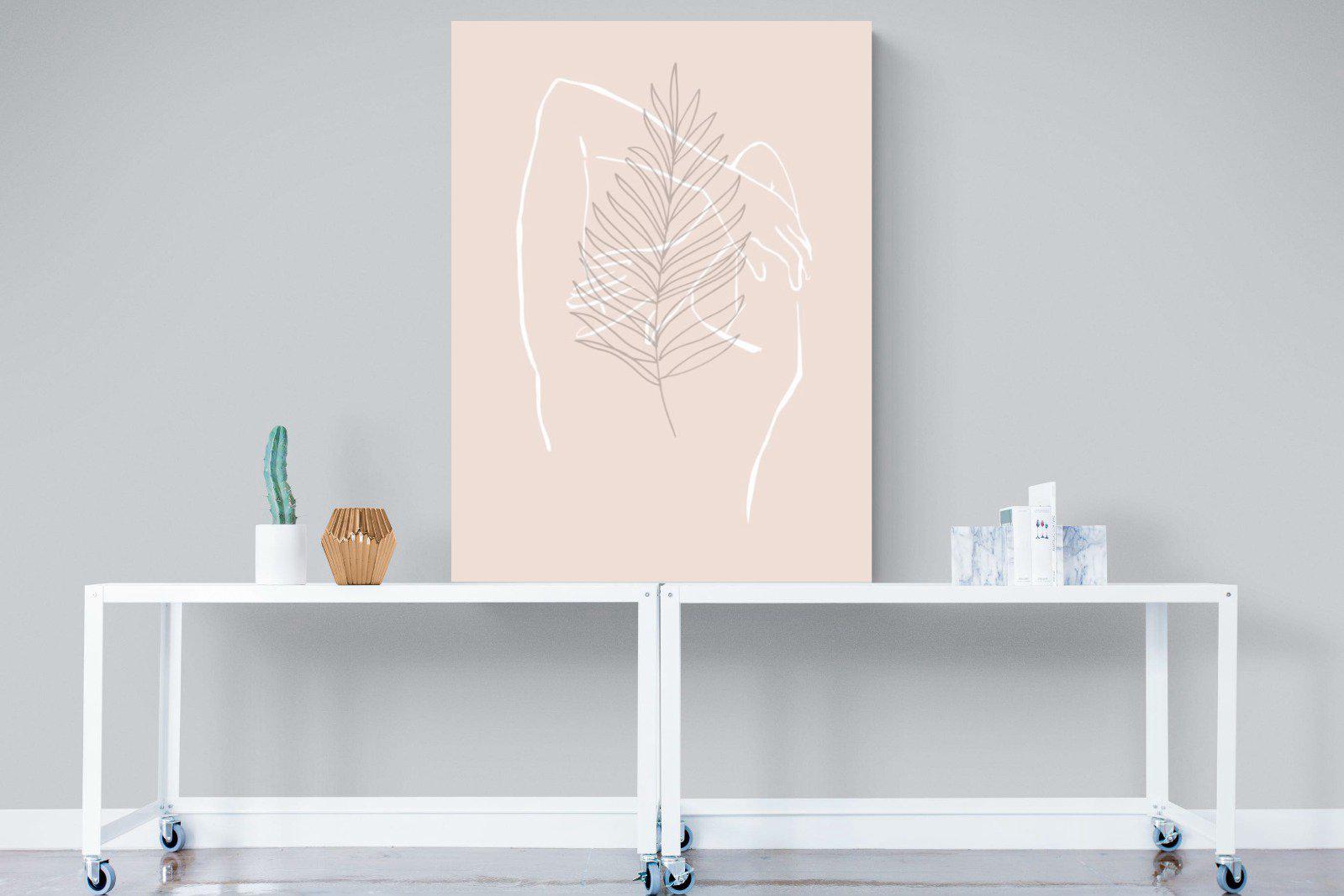 Palm Silhouette-Wall_Art-90 x 120cm-Mounted Canvas-No Frame-Pixalot