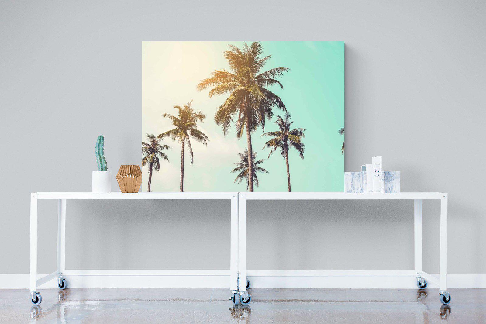 Palm Trees-Wall_Art-120 x 90cm-Mounted Canvas-No Frame-Pixalot