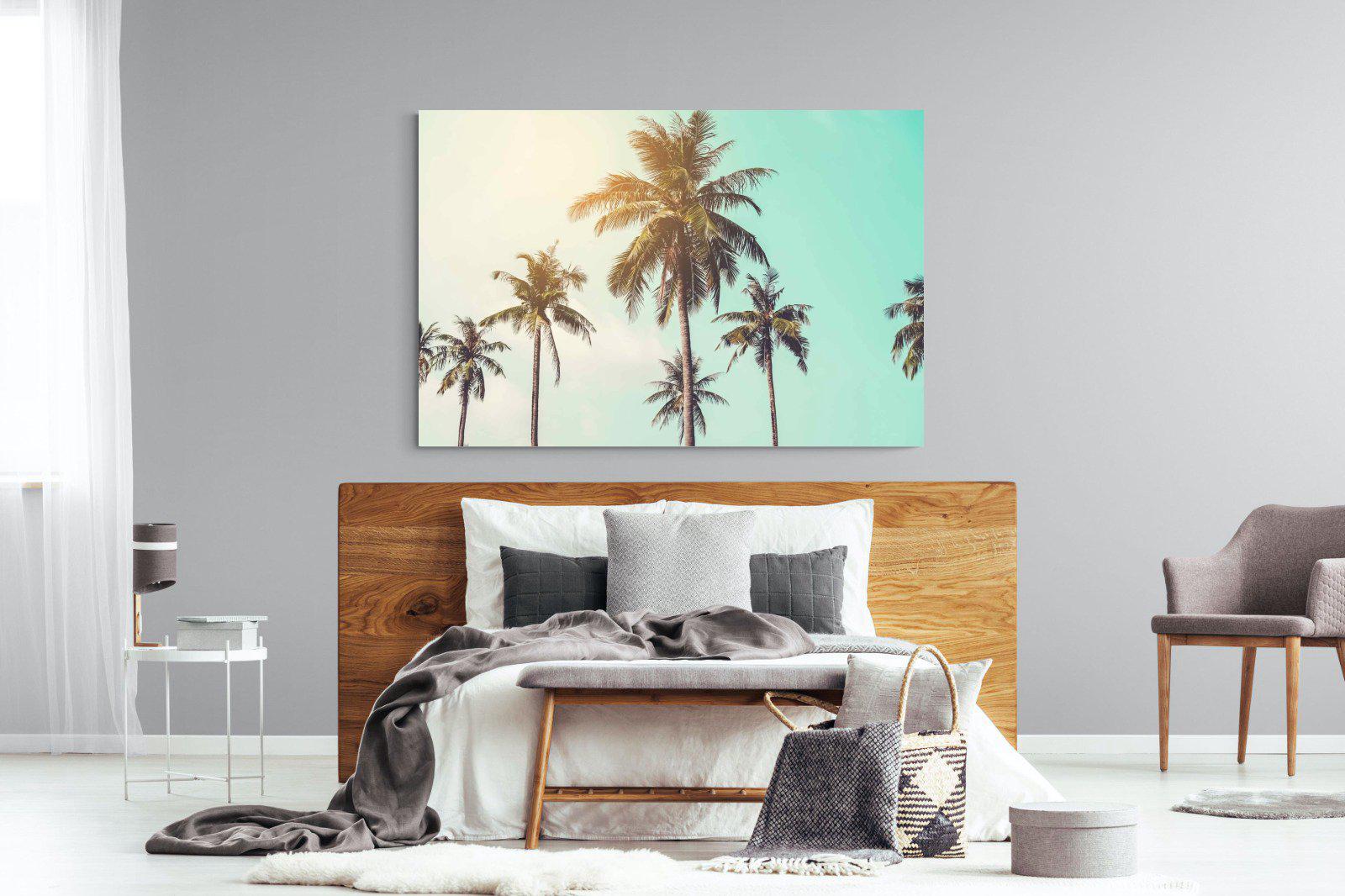 Palm Trees-Wall_Art-150 x 100cm-Mounted Canvas-No Frame-Pixalot