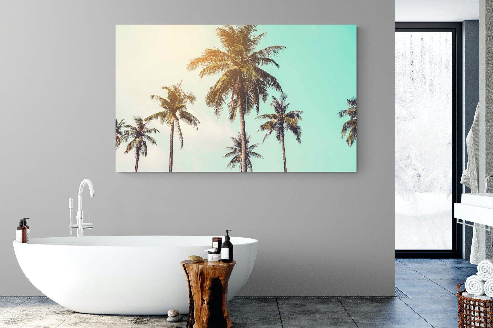 Palm Trees-Wall_Art-180 x 110cm-Mounted Canvas-No Frame-Pixalot