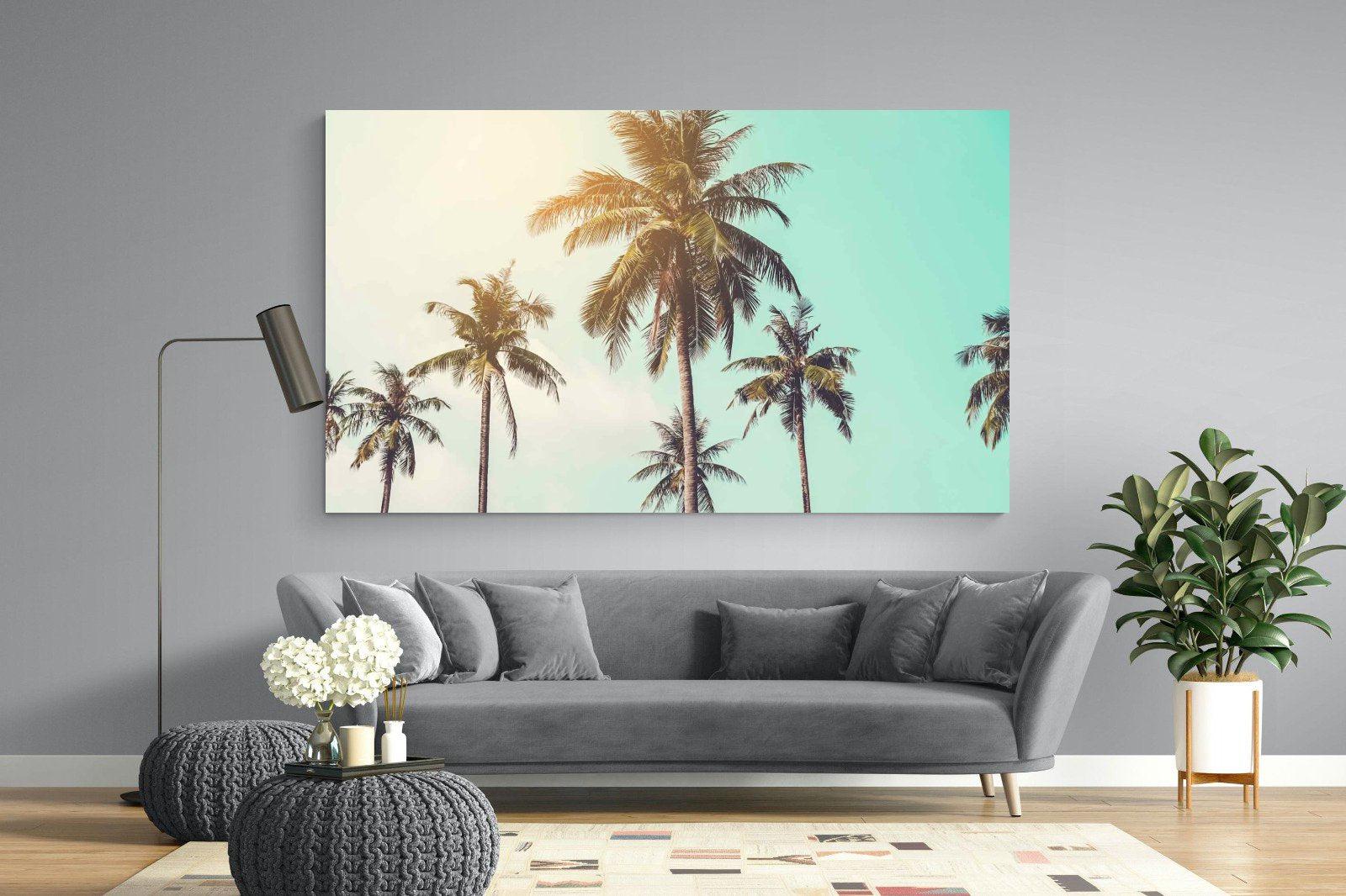 Palm Trees-Wall_Art-220 x 130cm-Mounted Canvas-No Frame-Pixalot