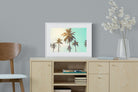 Palm Trees-Wall_Art-60 x 45cm-Framed Print-White-Pixalot