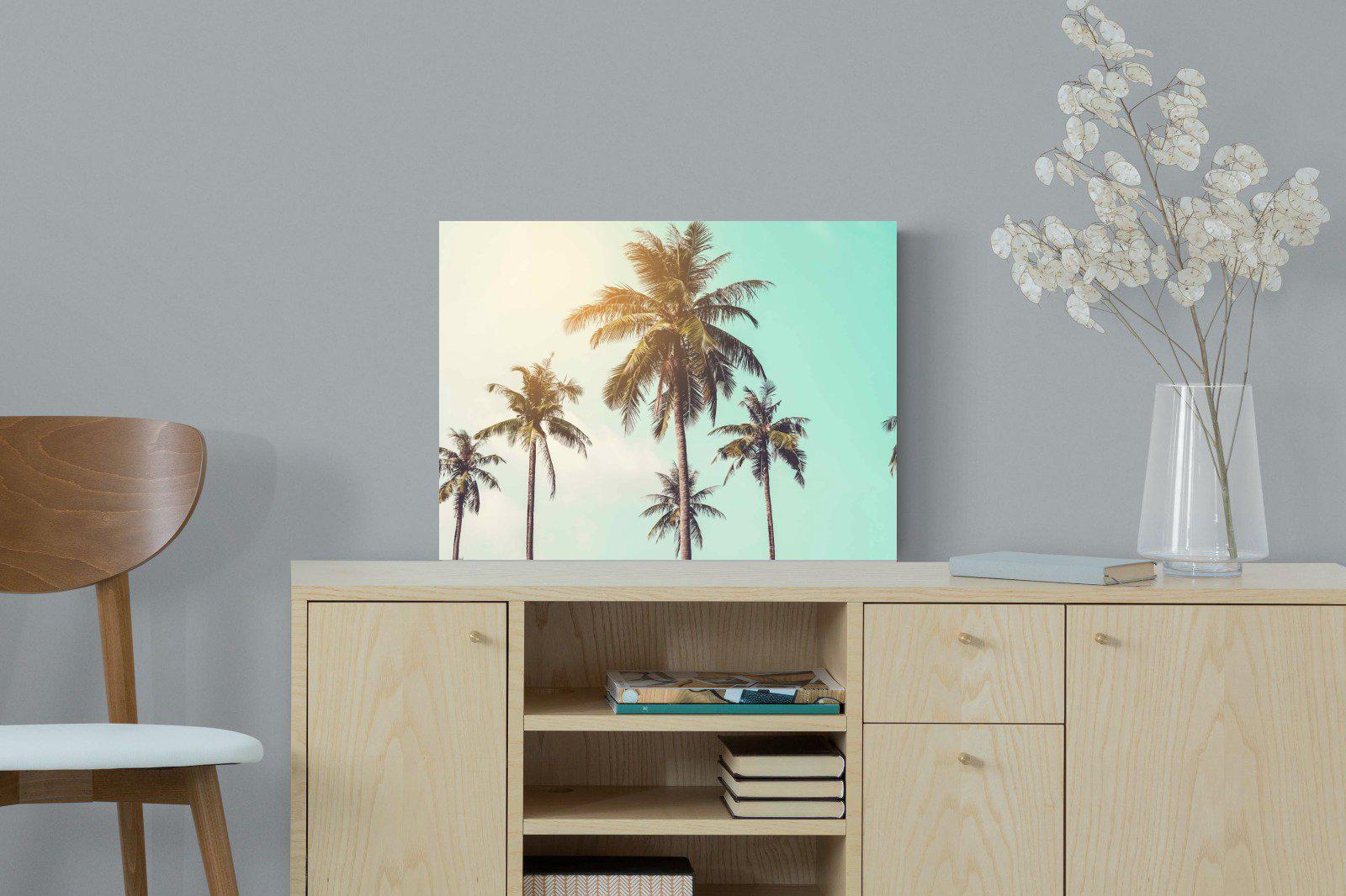 Palm Trees-Wall_Art-60 x 45cm-Mounted Canvas-No Frame-Pixalot