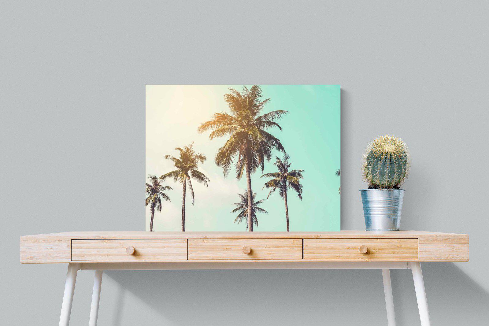 Palm Trees-Wall_Art-80 x 60cm-Mounted Canvas-No Frame-Pixalot