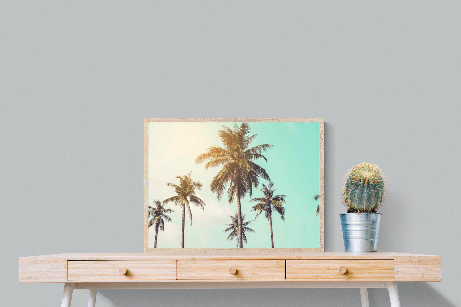 Palm Trees-Wall_Art-80 x 60cm-Mounted Canvas-Wood-Pixalot