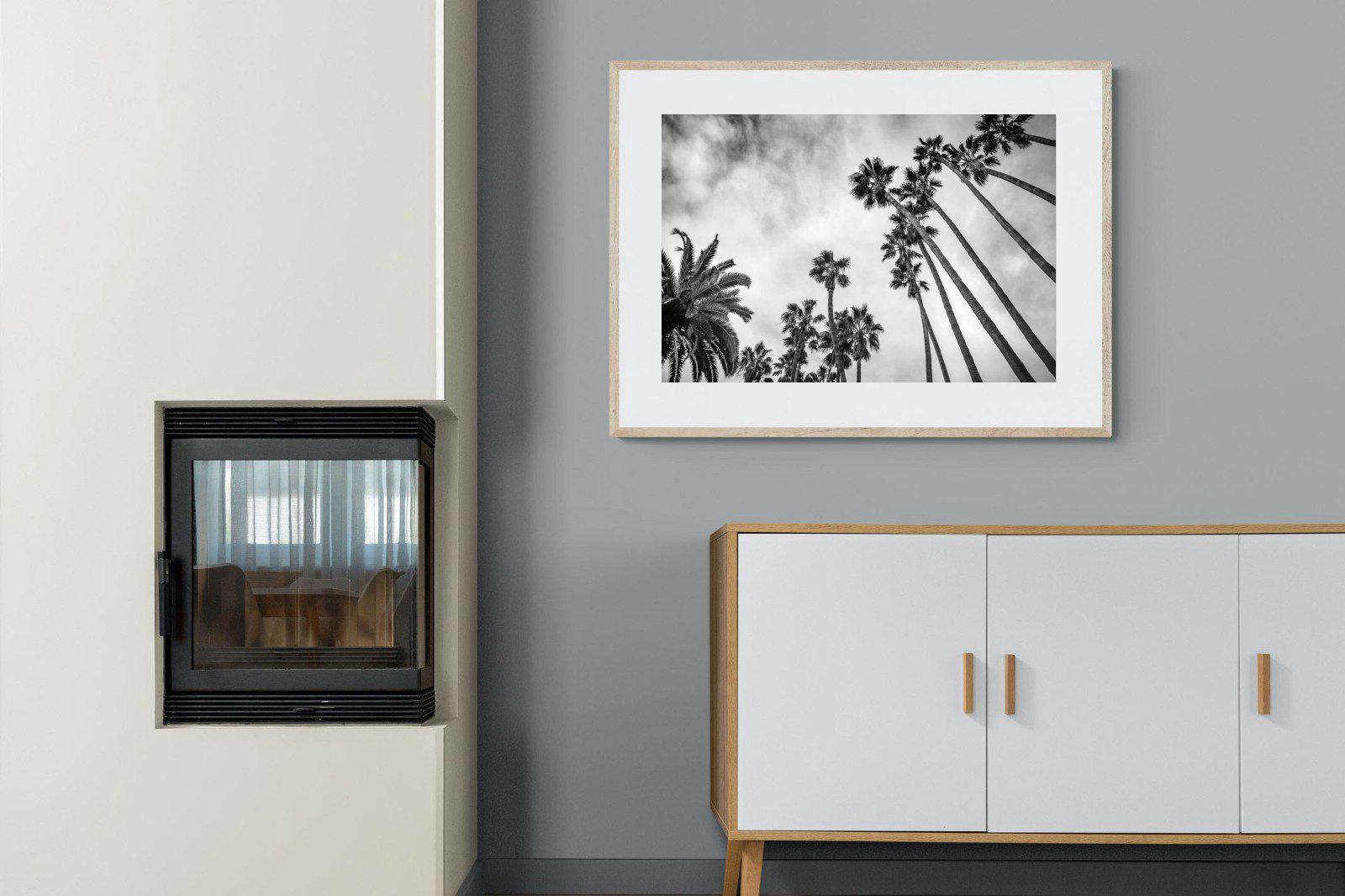 Palms-Wall_Art-100 x 75cm-Framed Print-Wood-Pixalot