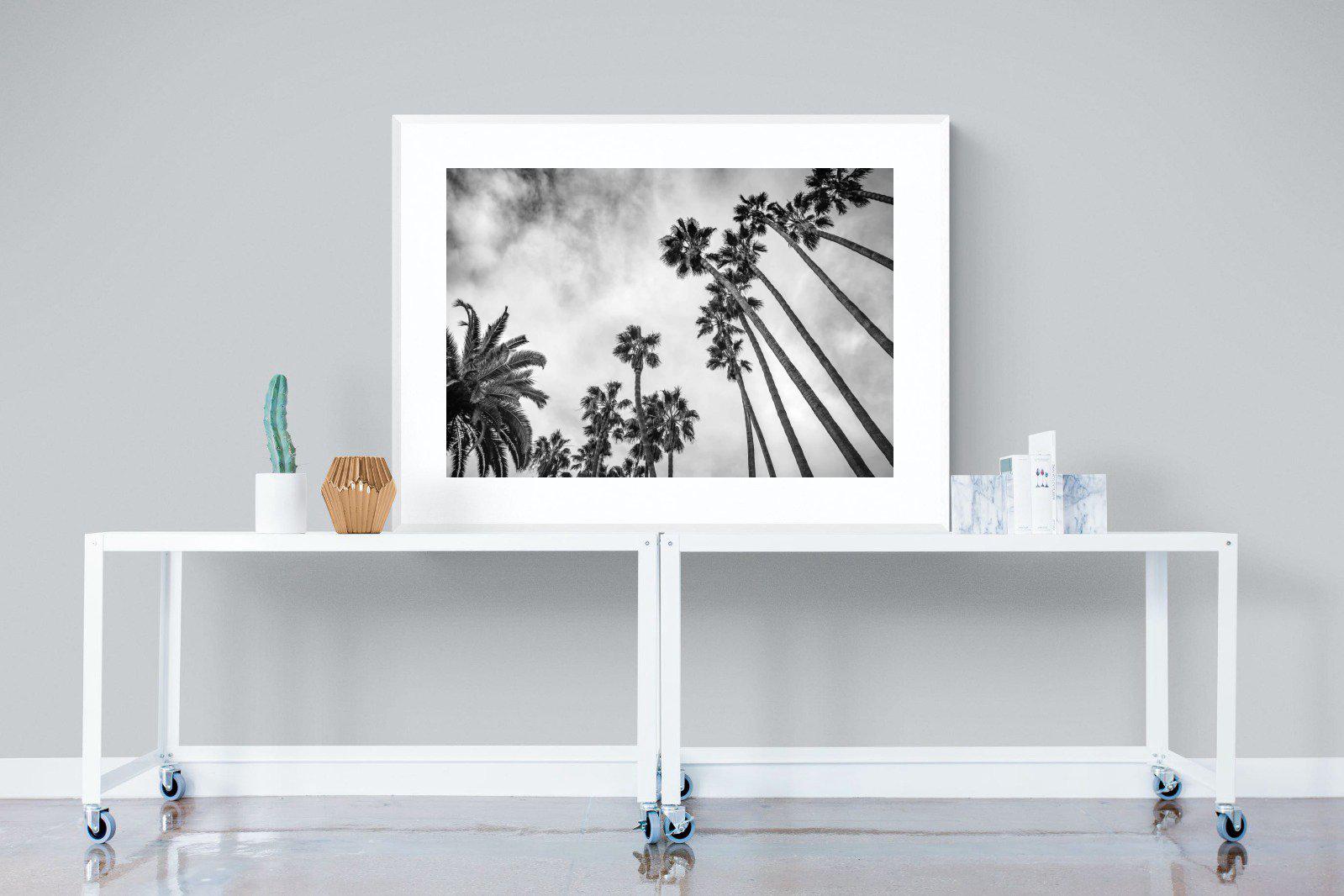 Palms-Wall_Art-120 x 90cm-Framed Print-White-Pixalot