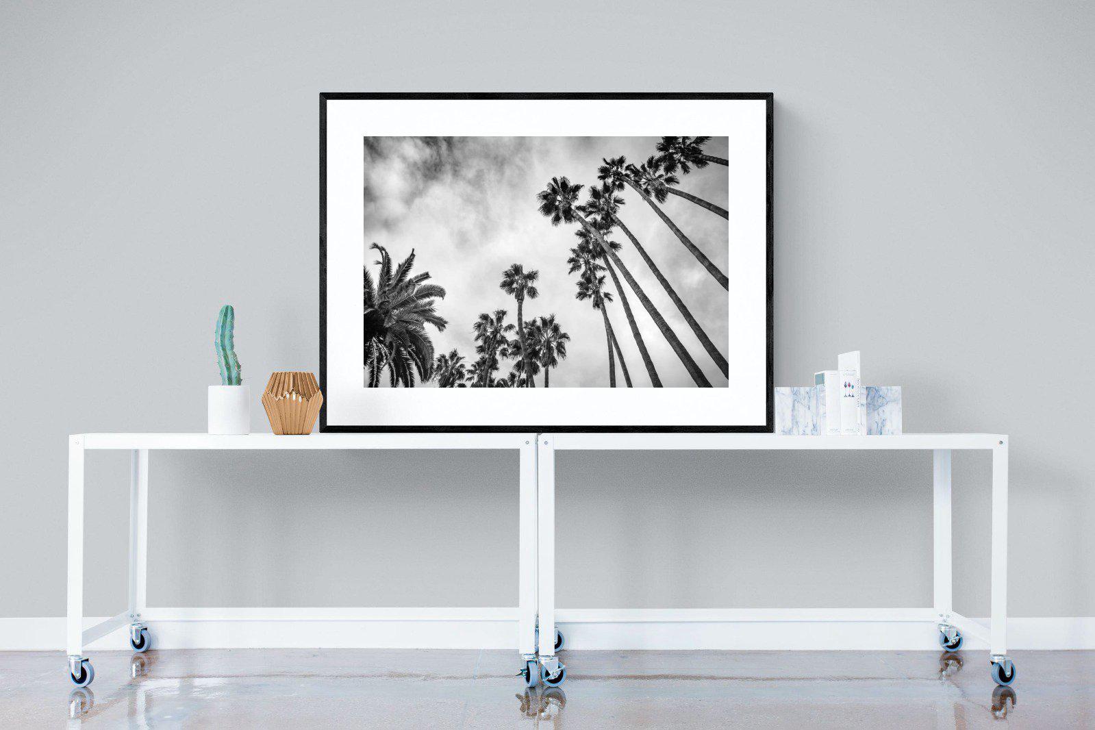 Palms-Wall_Art-120 x 90cm-Framed Print-Black-Pixalot