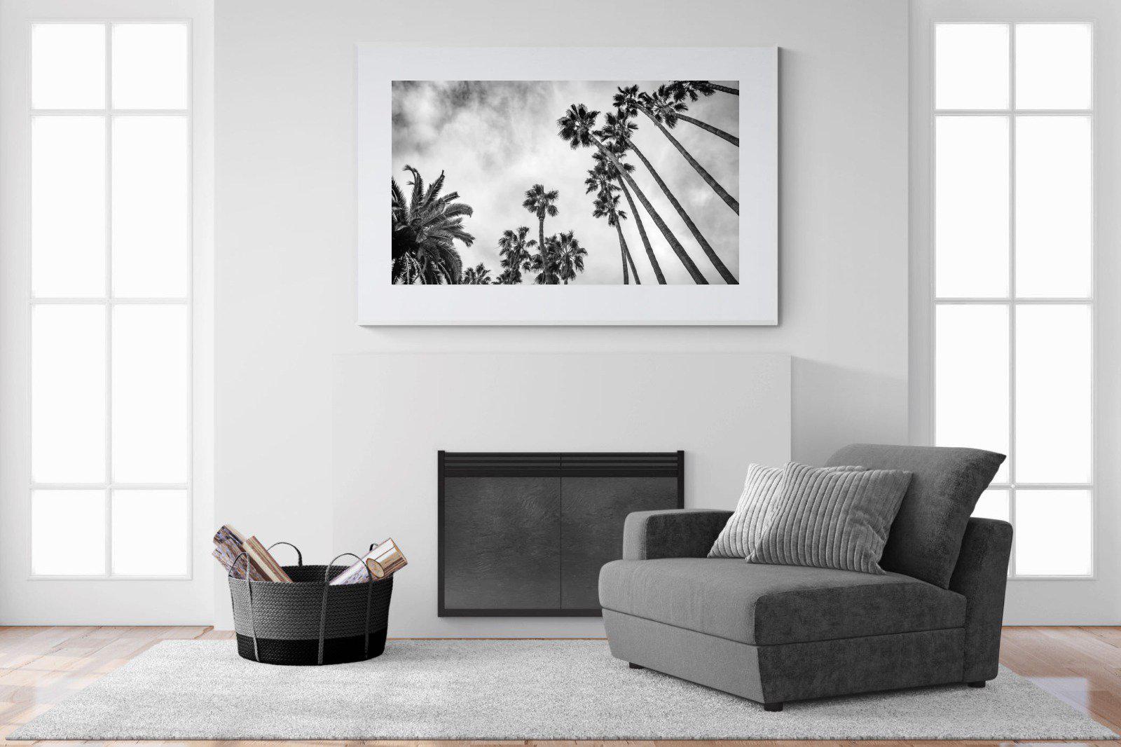 Palms-Wall_Art-150 x 100cm-Framed Print-White-Pixalot