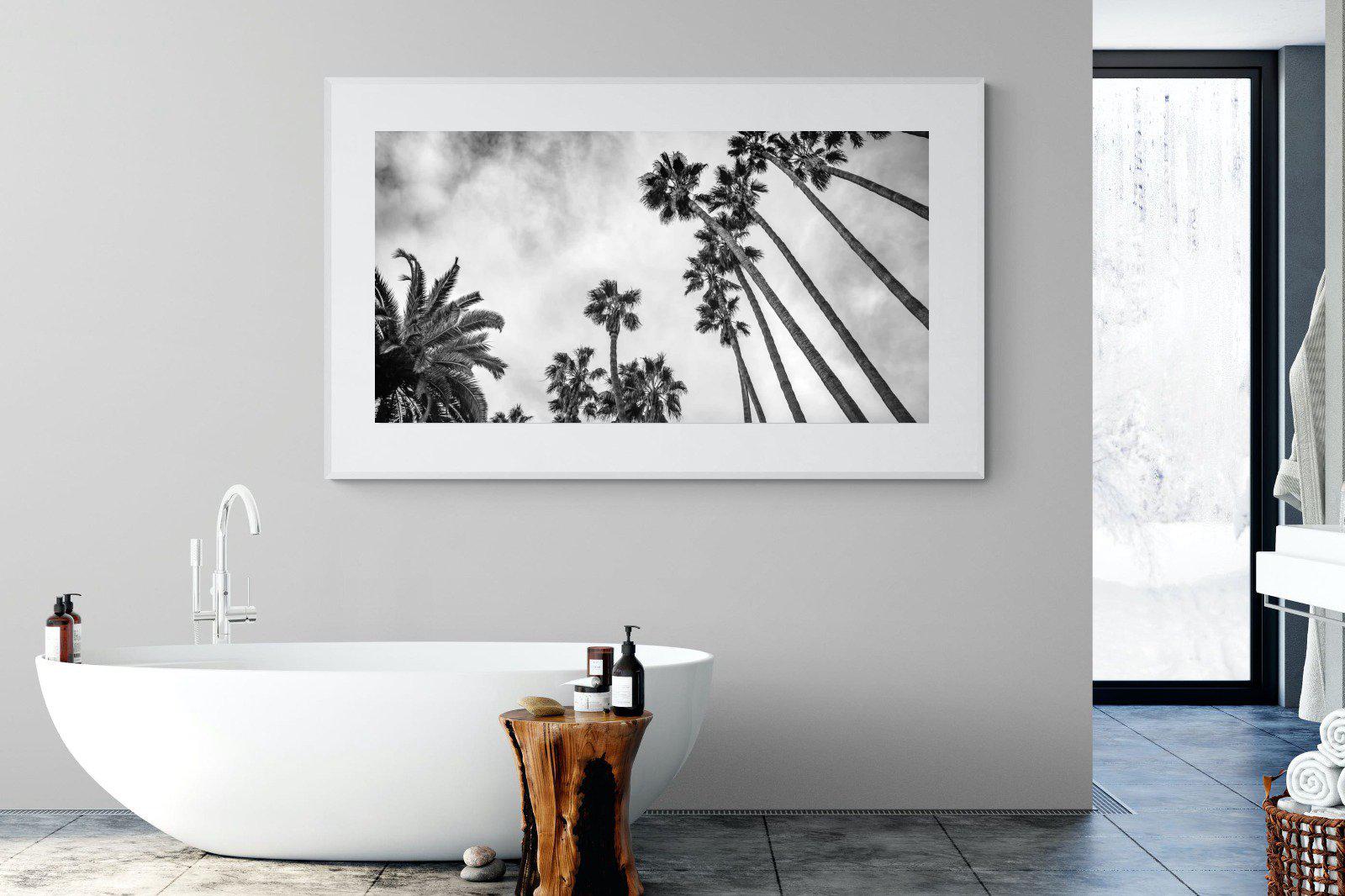 Palms-Wall_Art-180 x 110cm-Framed Print-White-Pixalot