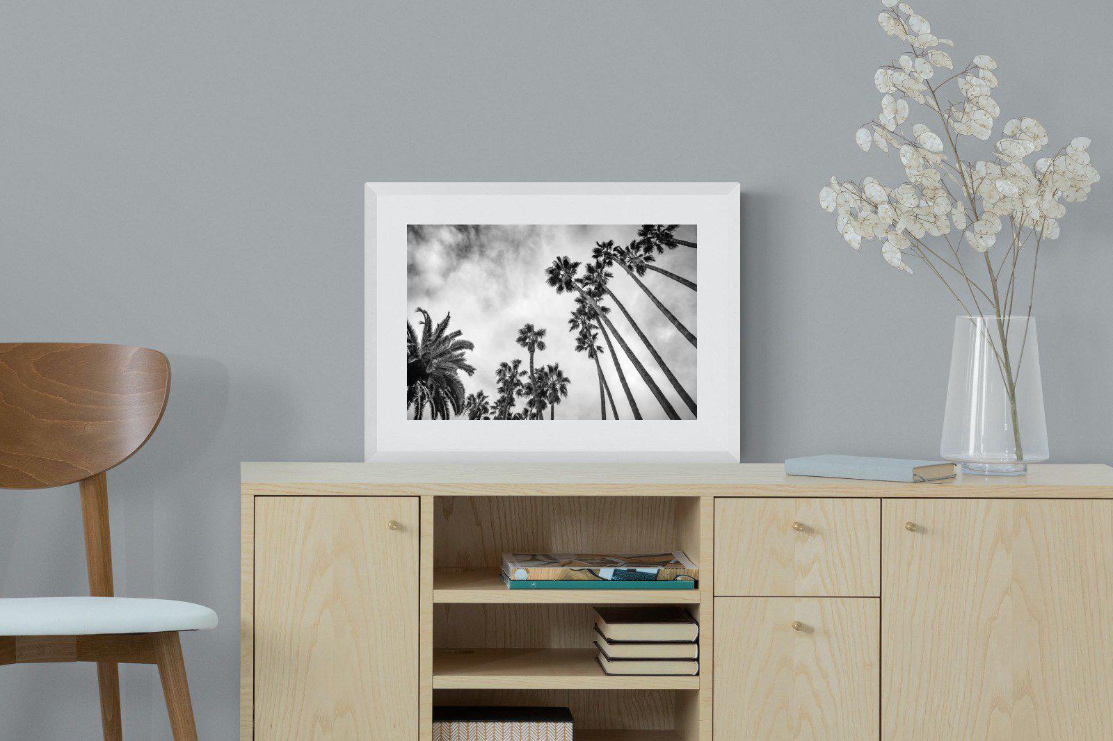 Palms-Wall_Art-60 x 45cm-Framed Print-White-Pixalot