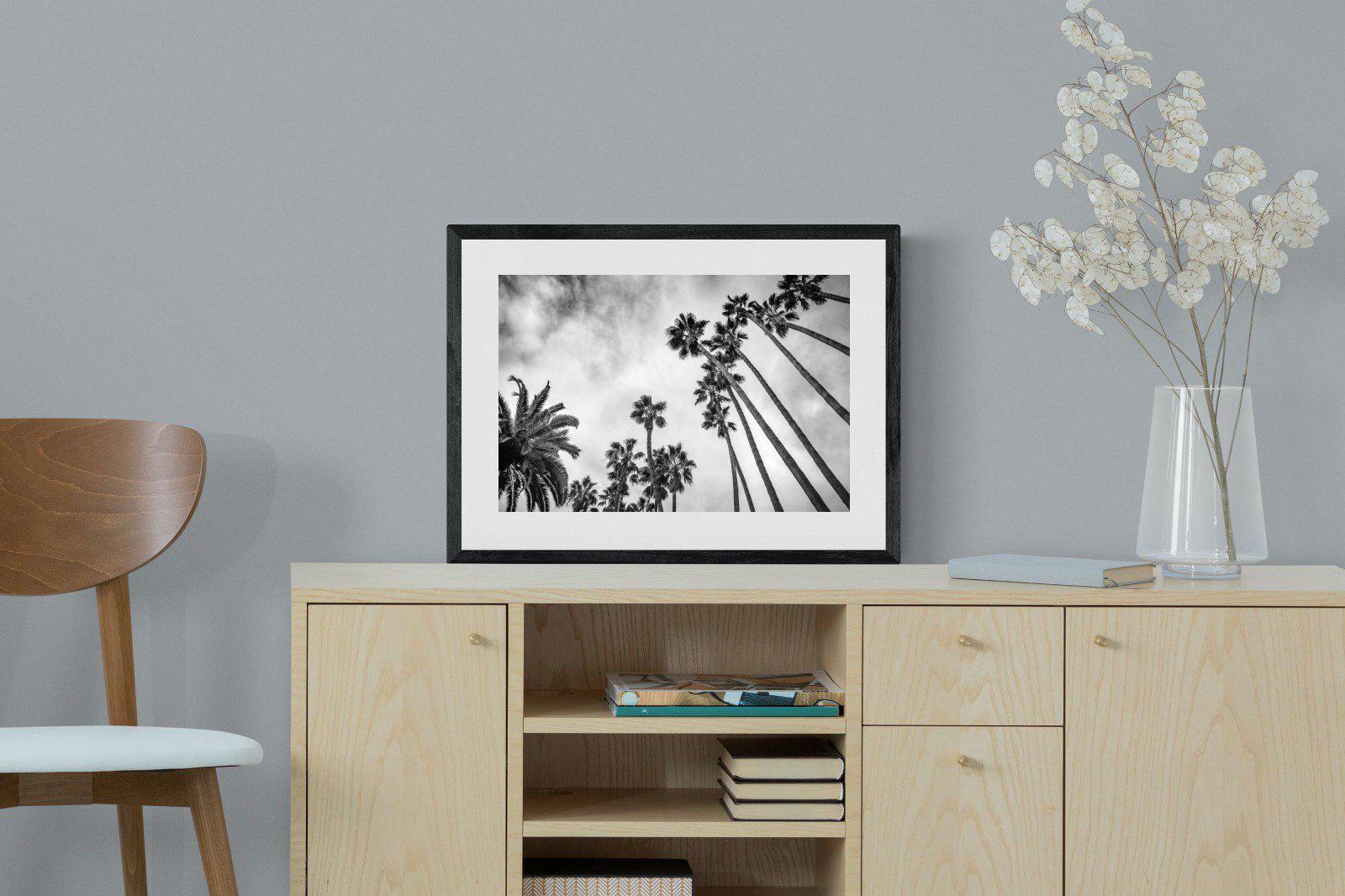 Palms-Wall_Art-60 x 45cm-Framed Print-Black-Pixalot