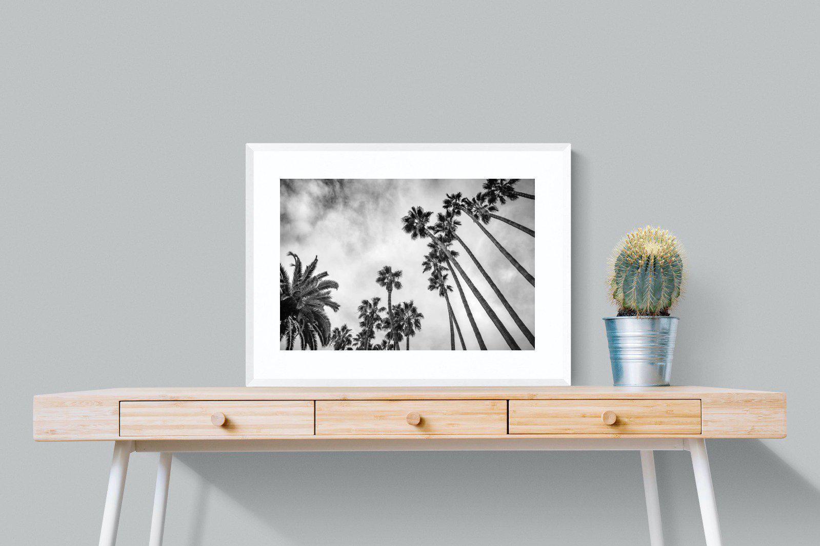 Palms-Wall_Art-80 x 60cm-Framed Print-White-Pixalot