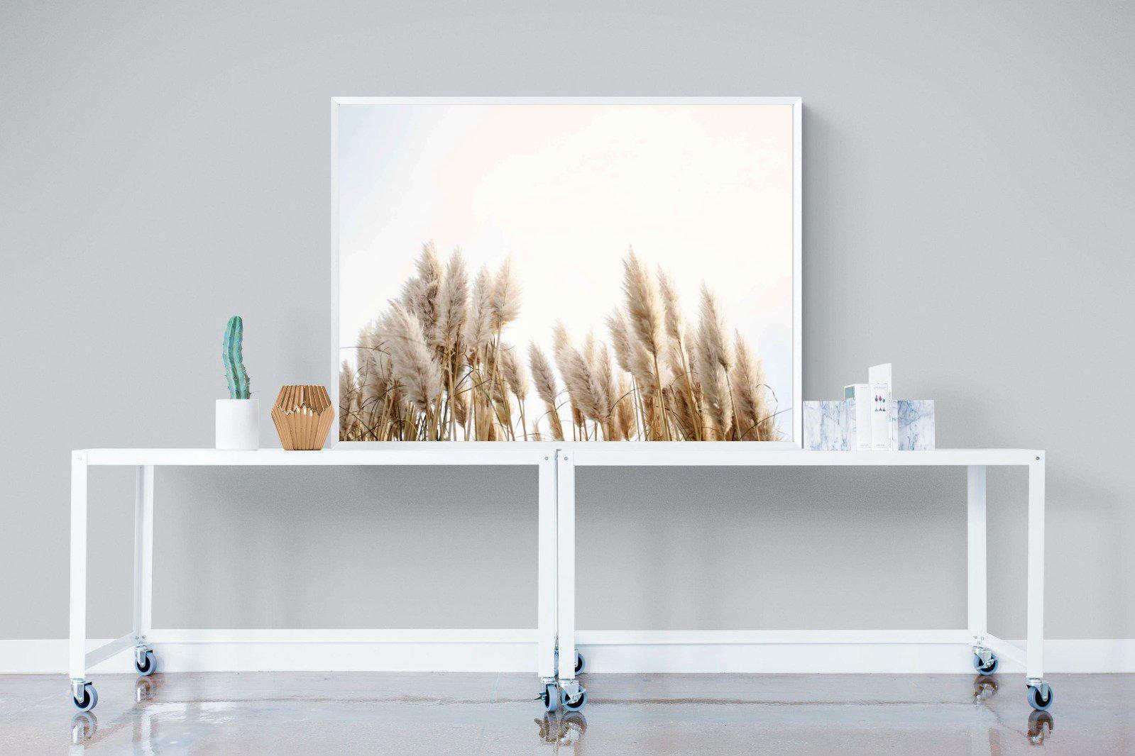 Pampas Grass-Wall_Art-120 x 90cm-Mounted Canvas-White-Pixalot