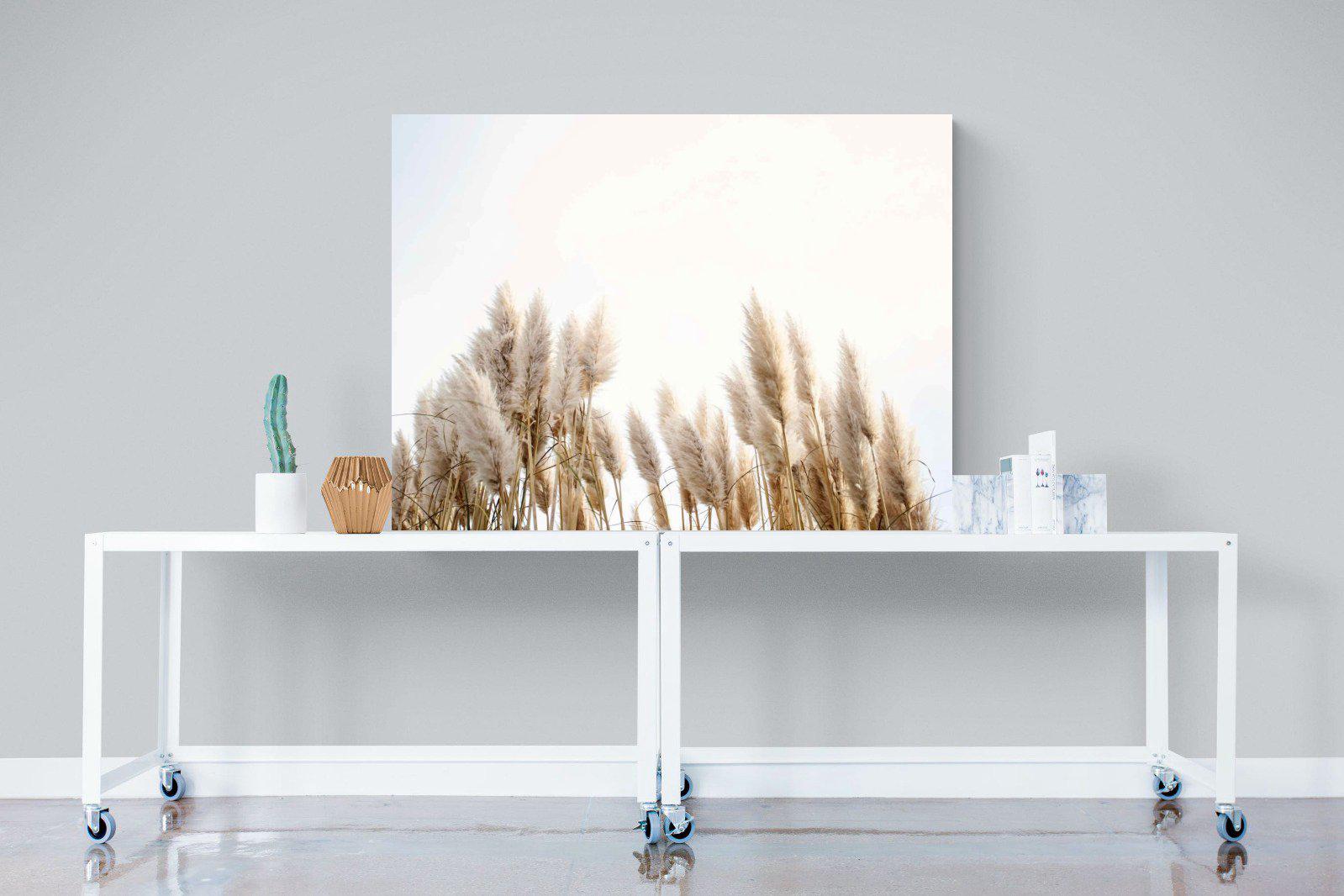 Pampas Grass-Wall_Art-120 x 90cm-Mounted Canvas-No Frame-Pixalot