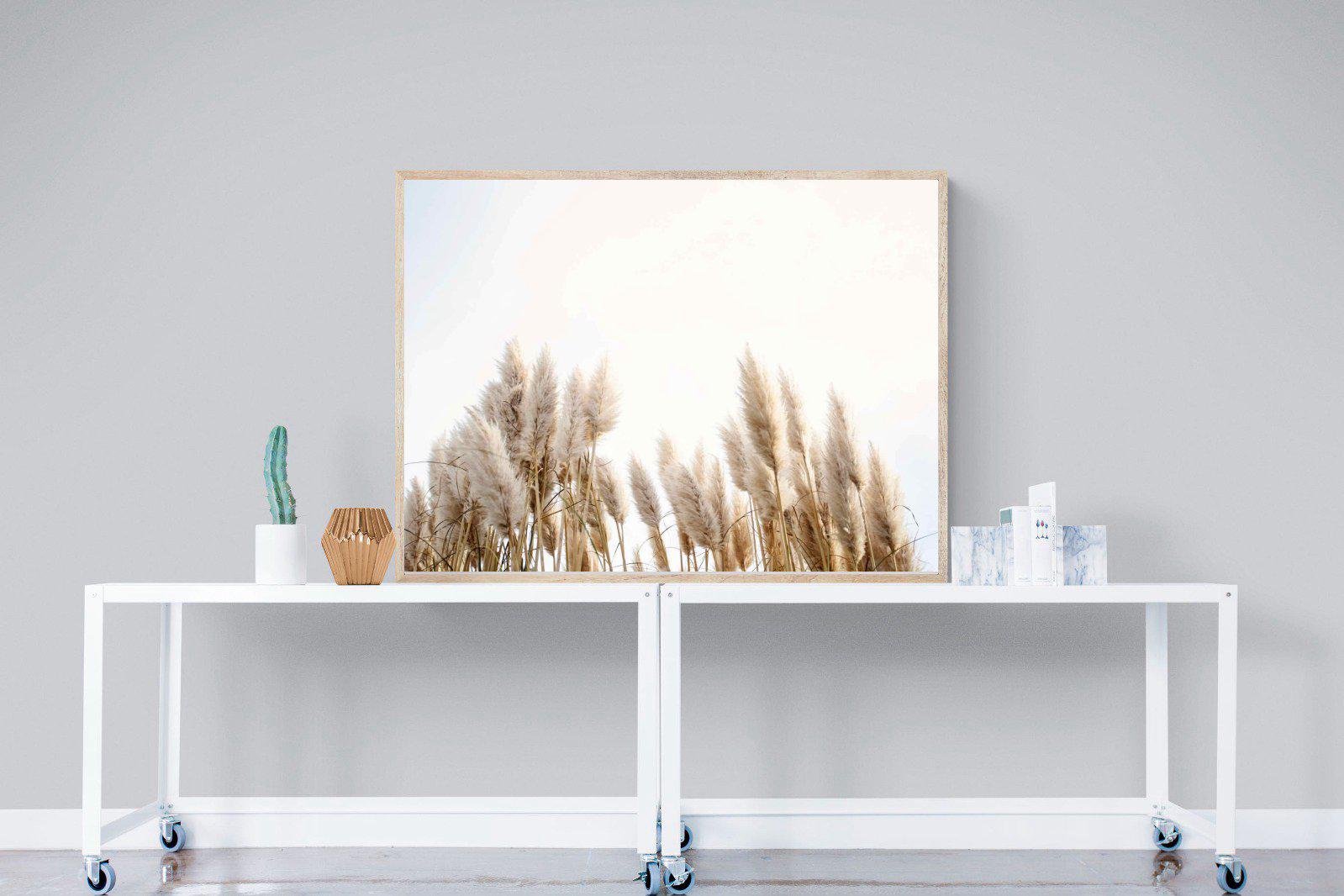 Pampas Grass-Wall_Art-120 x 90cm-Mounted Canvas-Wood-Pixalot
