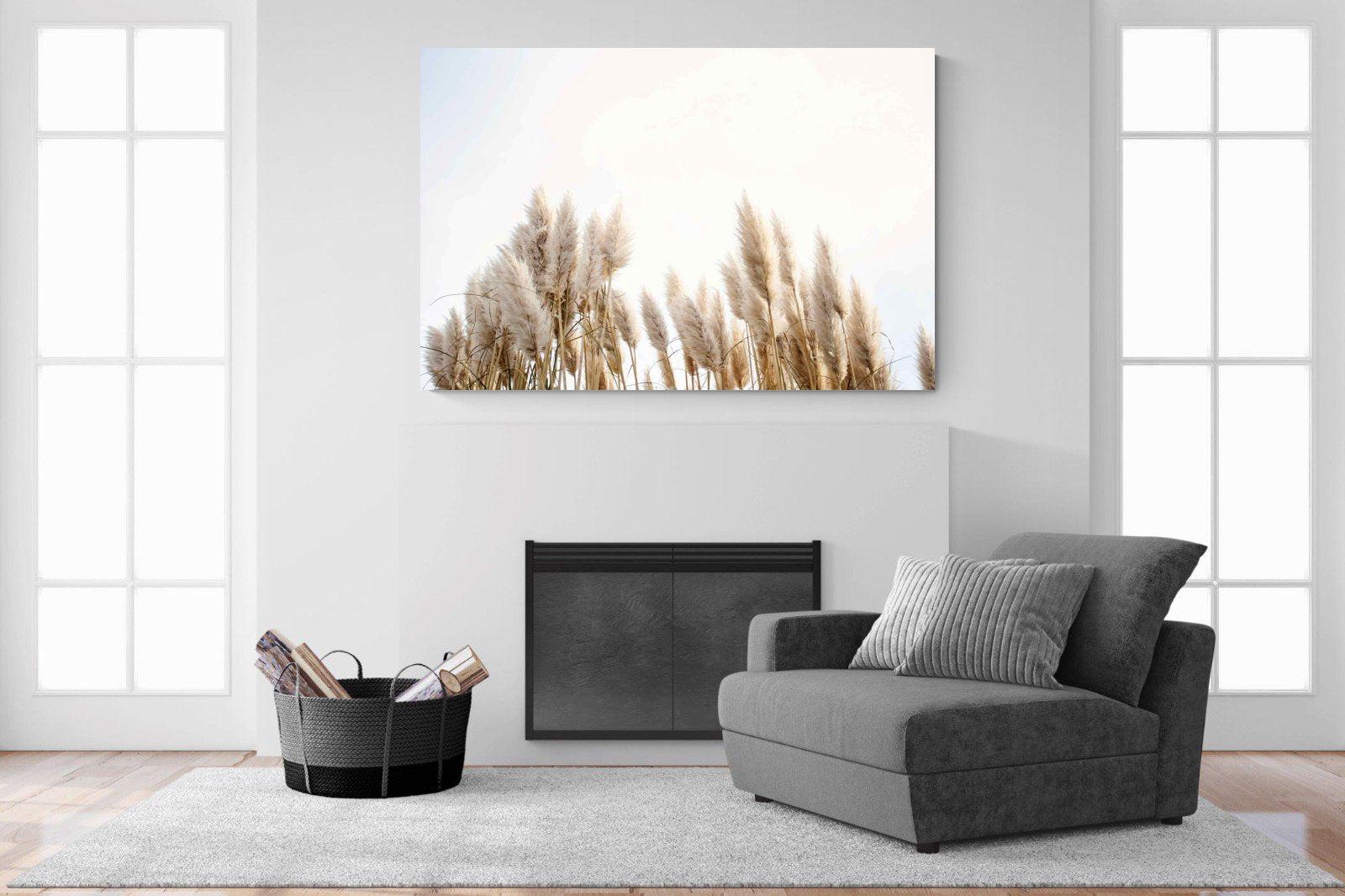 Pampas Grass-Wall_Art-150 x 100cm-Mounted Canvas-No Frame-Pixalot