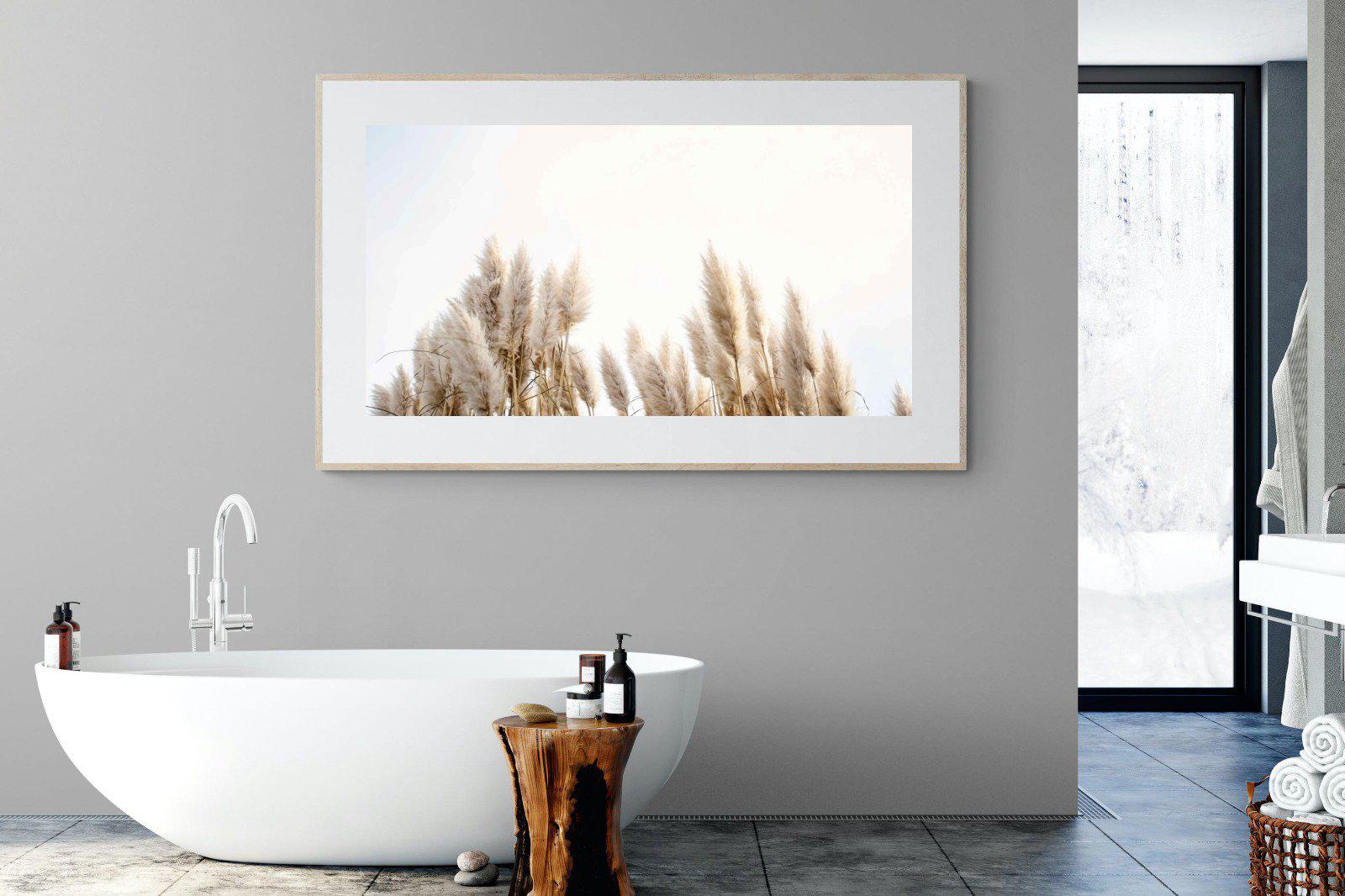 Pampas Grass-Wall_Art-180 x 110cm-Framed Print-Wood-Pixalot