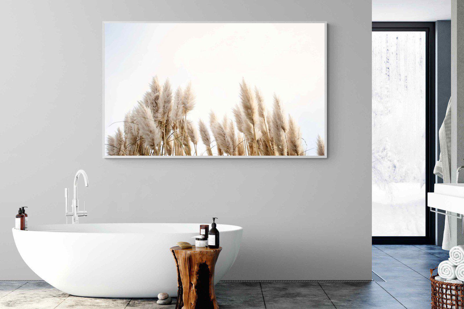 Pampas Grass-Wall_Art-180 x 110cm-Mounted Canvas-White-Pixalot