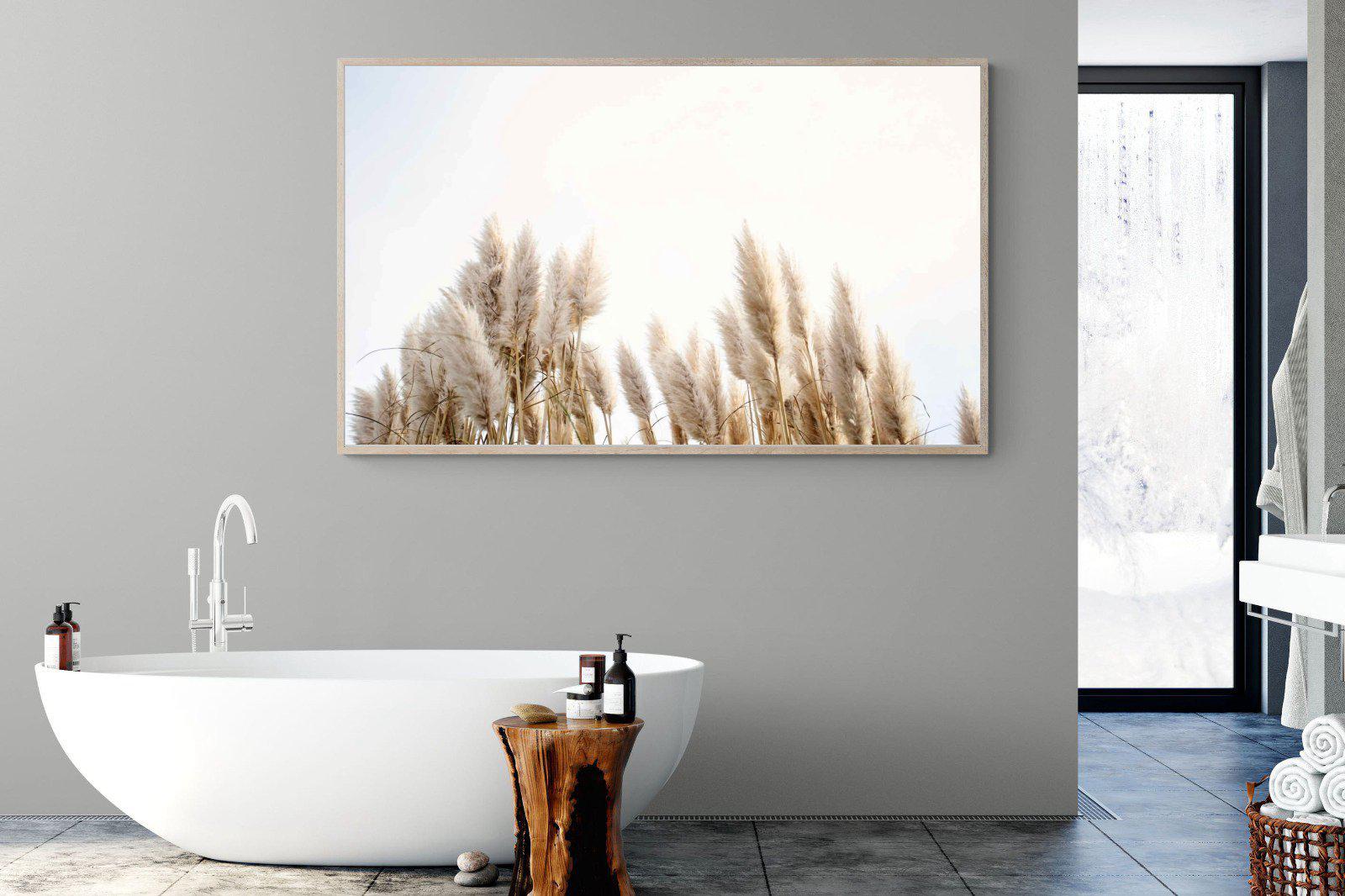 Pampas Grass-Wall_Art-180 x 110cm-Mounted Canvas-Wood-Pixalot