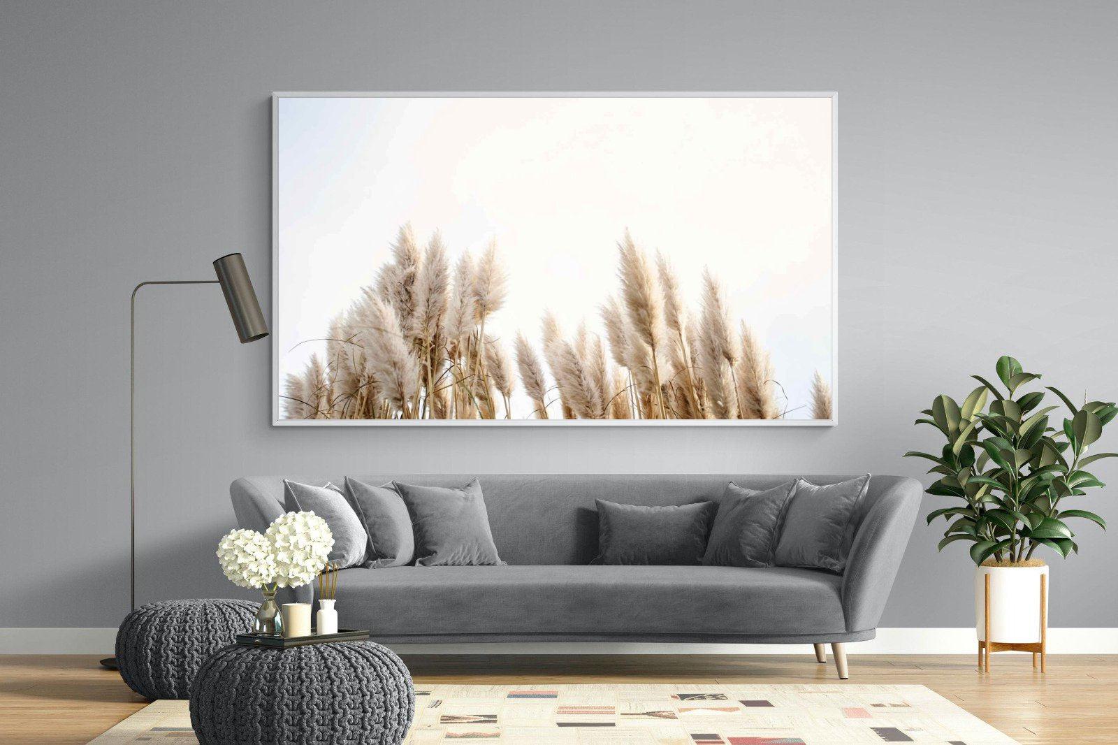 Pampas Grass-Wall_Art-220 x 130cm-Mounted Canvas-White-Pixalot