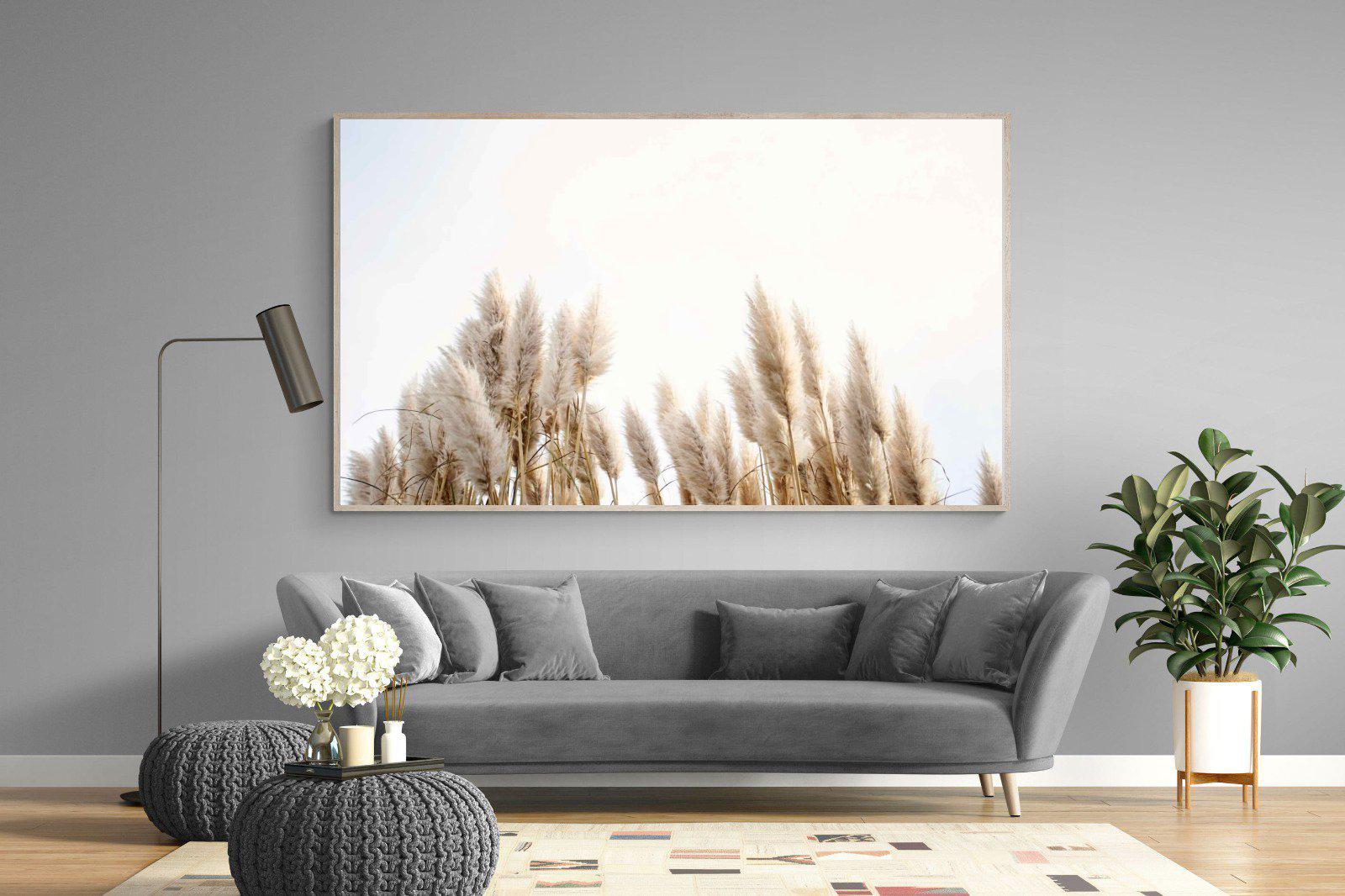 Pampas Grass-Wall_Art-220 x 130cm-Mounted Canvas-Wood-Pixalot