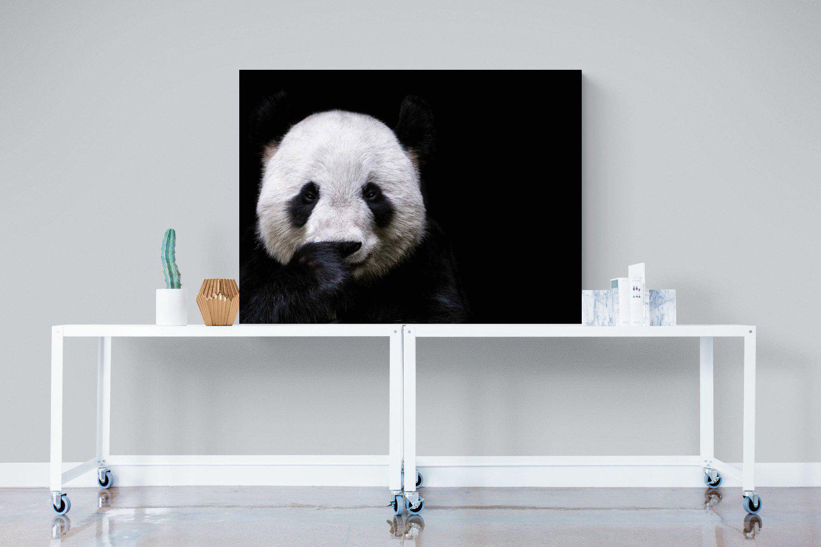 Panda-Wall_Art-120 x 90cm-Mounted Canvas-No Frame-Pixalot