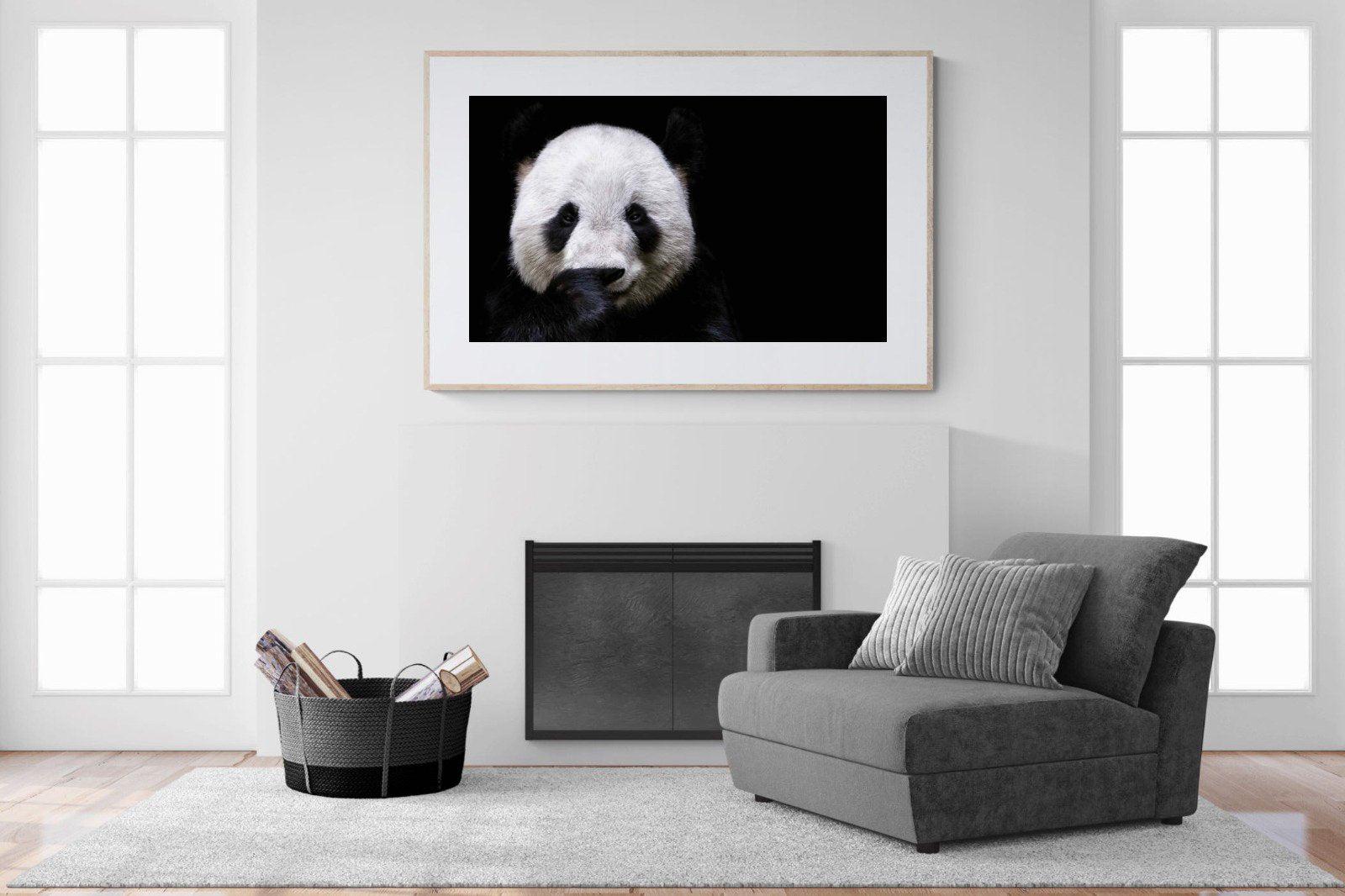 Panda-Wall_Art-150 x 100cm-Framed Print-Wood-Pixalot