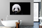 Panda-Wall_Art-180 x 110cm-Mounted Canvas-Black-Pixalot