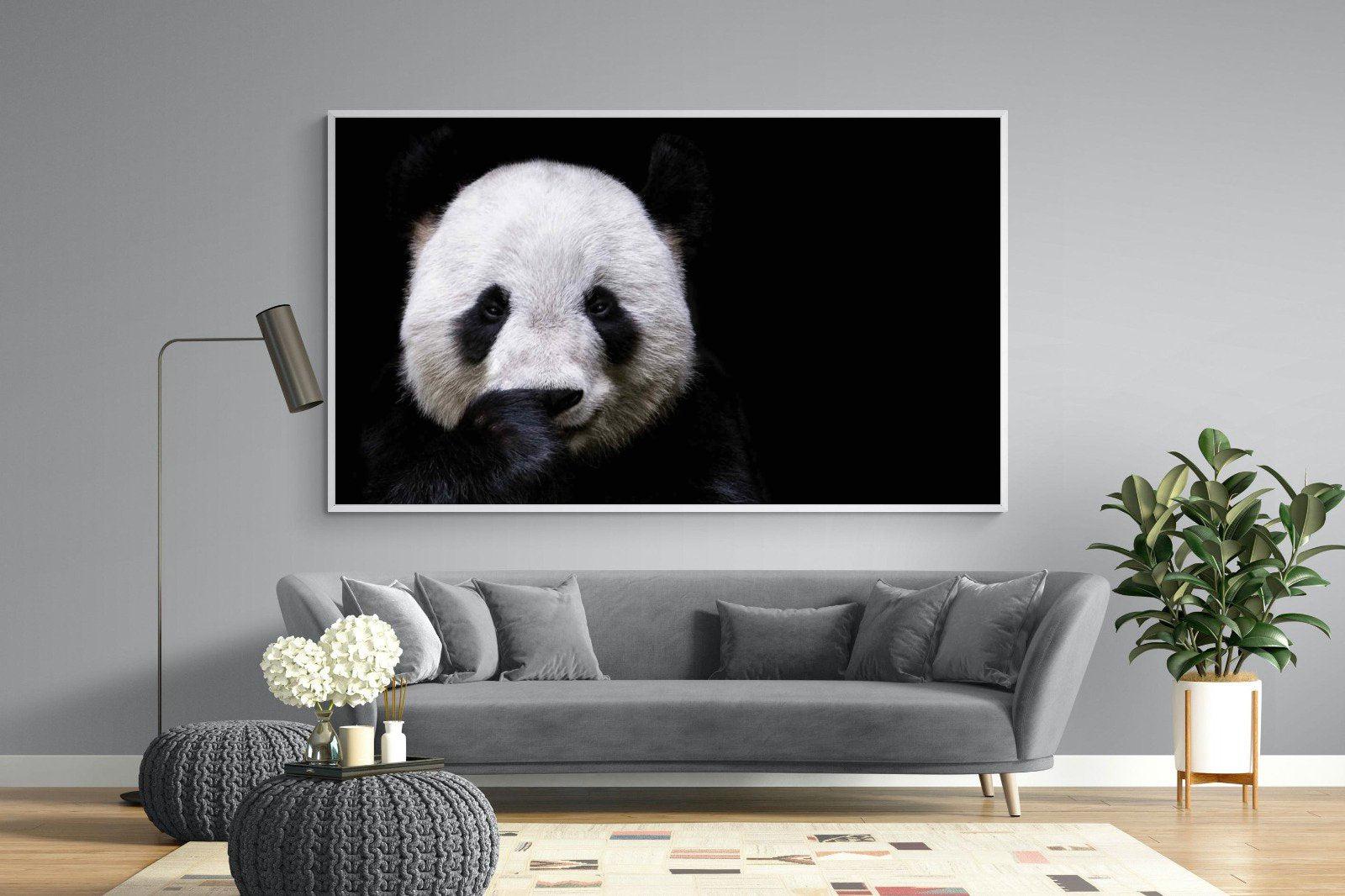 Panda-Wall_Art-220 x 130cm-Mounted Canvas-White-Pixalot