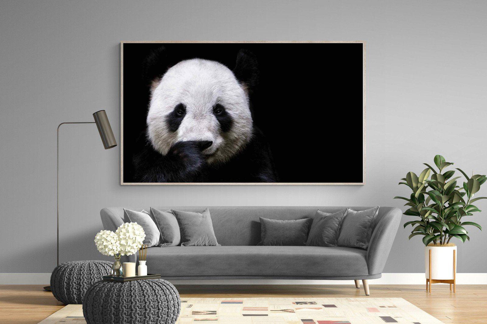 Panda-Wall_Art-220 x 130cm-Mounted Canvas-Wood-Pixalot