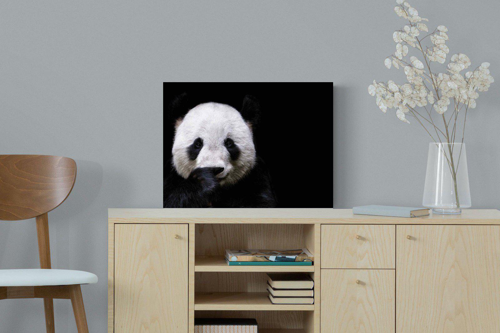 Panda-Wall_Art-60 x 45cm-Mounted Canvas-No Frame-Pixalot