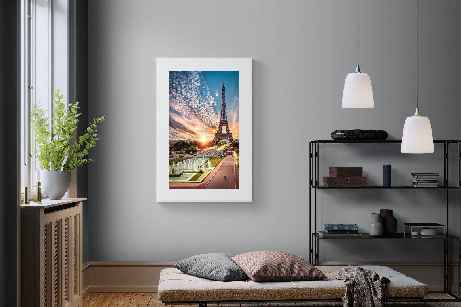 Paris-Wall_Art-100 x 150cm-Framed Print-White-Pixalot