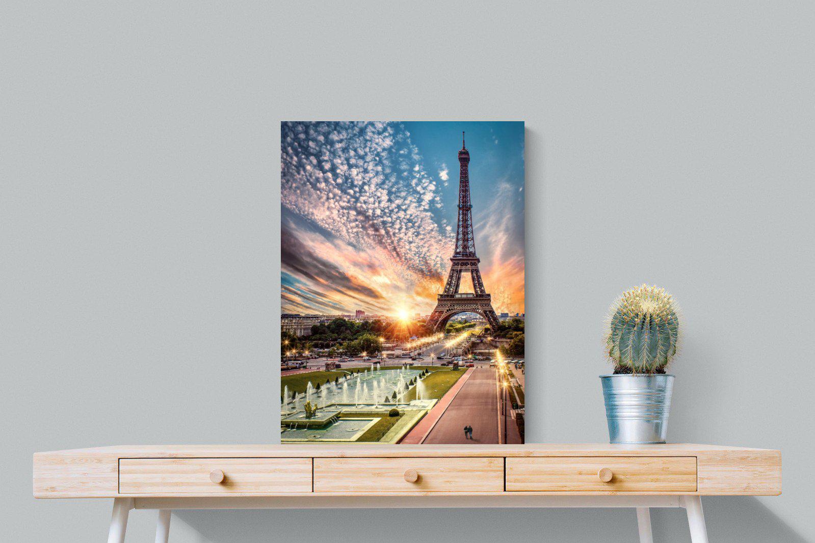 Paris-Wall_Art-60 x 80cm-Mounted Canvas-No Frame-Pixalot