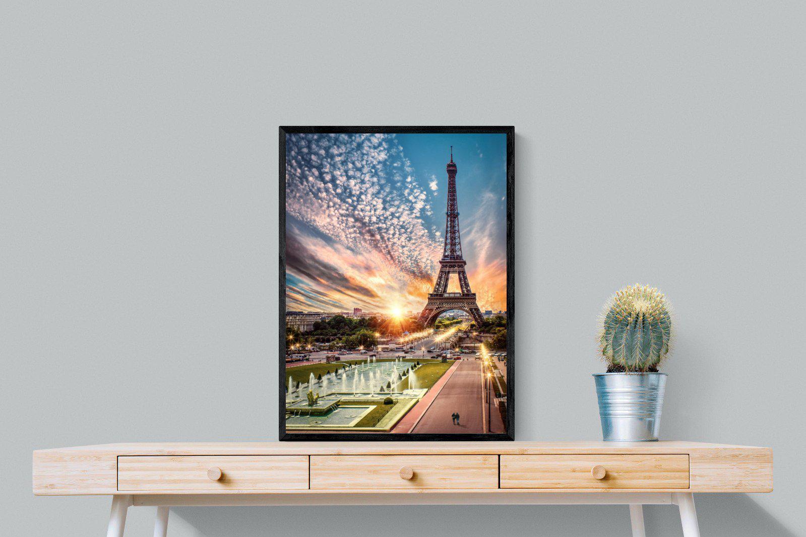 Paris-Wall_Art-60 x 80cm-Mounted Canvas-Black-Pixalot