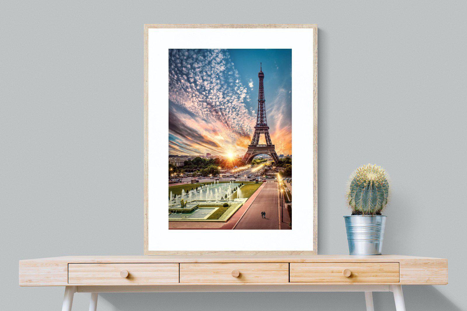 Paris-Wall_Art-75 x 100cm-Framed Print-Wood-Pixalot