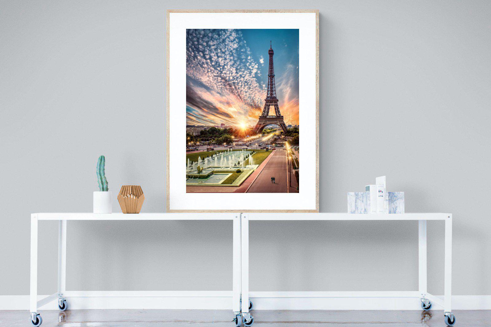 Paris-Wall_Art-90 x 120cm-Framed Print-Wood-Pixalot
