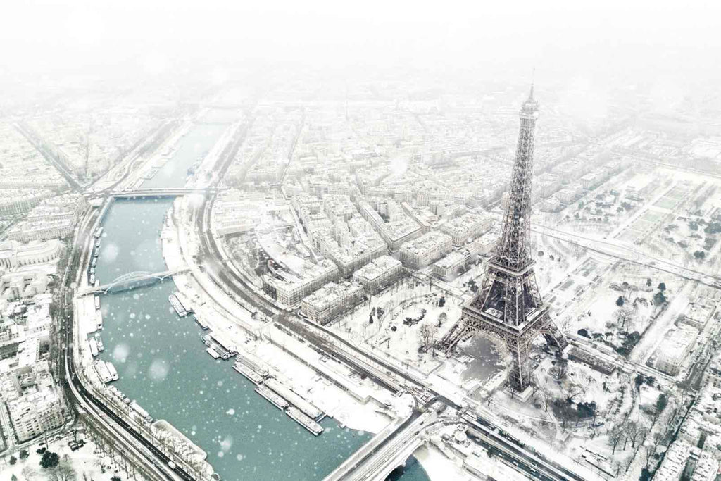Paris Under Snow-Wall_Art-Pixalot