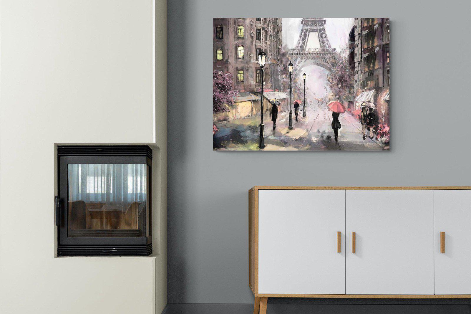 Paris by Oil-Wall_Art-100 x 75cm-Mounted Canvas-No Frame-Pixalot